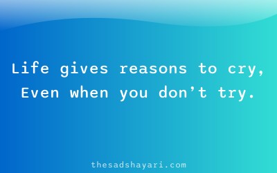 Hinglish sad poetry about life and pain