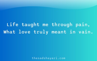 Emotional Hindi shayari about life’s regret