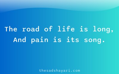 Zindagi sad Hindi shayari about painful journey